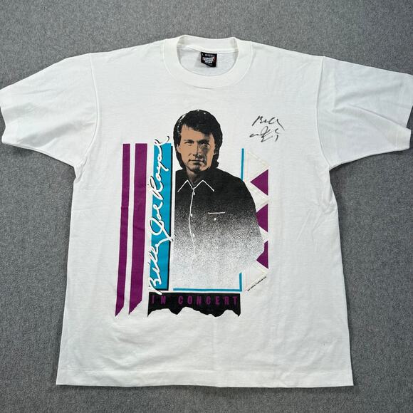 Billy Joe Royal Signed Concert Tee Shirt Size Large Short Sleeve Single Stitch - Picture 1 of 10